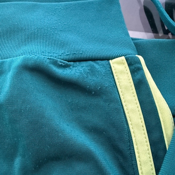 adidas Teal and Lime Joggers - Picture 6 of 6